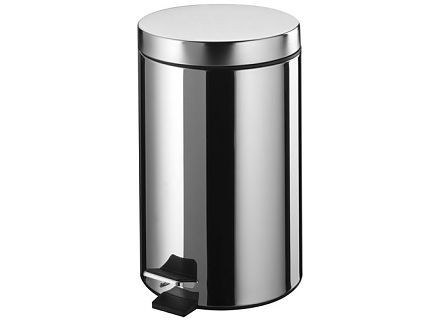 ВЕДРО С ПЕДАЛЬЮ 12Л ХРОМ 00430