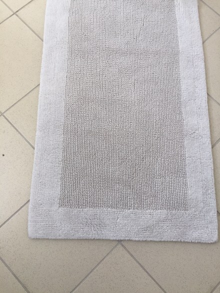 Коврик хлопковый в ванну 130X70 серый QUATRO ПОЛЬША 850996