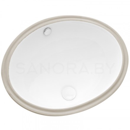 Врезной умывальник UPTREND Coma глянцевый белый 57х42,5 TR4008