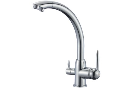 Смеситель для кухни Savol с фильтром хром S-L1699