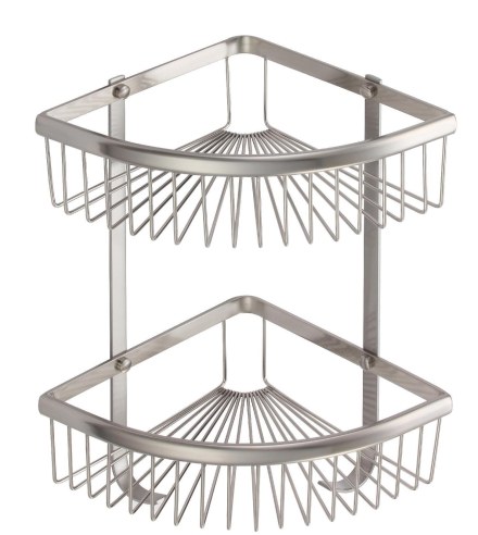 Полка решетка угловая двойная сатин S-L5854-2