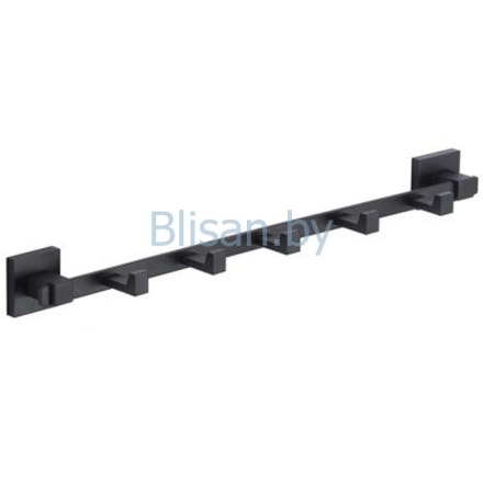 Планка с 5 крючками S-06575H черный Savol