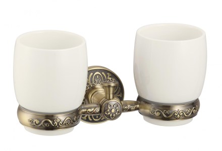 Стакан двойной керамический бронза Savol S-005868С