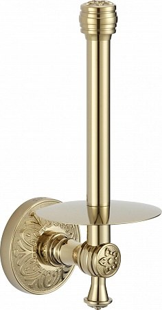 Держатель для туалетной бумаги запасной золото Savol S-005852-1B