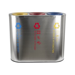 Урна для РАЗДЕЛЬНОГО сбора мусора, 3 СЕКЦИИ САНАКС 2112