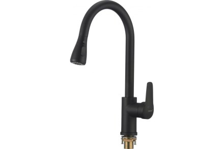 Смеситель для кухонной мойки Savol чёрный S-002801H