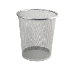 Ведро круглое, 12 л, сетчатое, офисное, металлическое САНАКС 420
