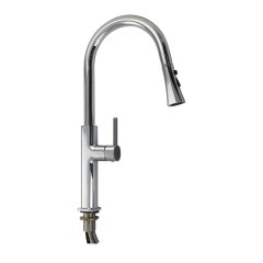 Смеситель кухонный излив вытяжной, хромированный MAGNUS 8240