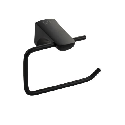 Держатель туалетной бумаги и полотенца чёрного цвета TITAN 76002