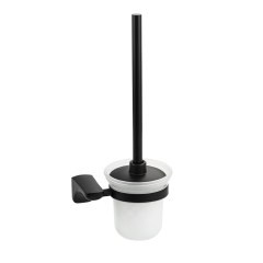 Ёрш для унитаза стеклянный чёрного цвета TITAN 76162