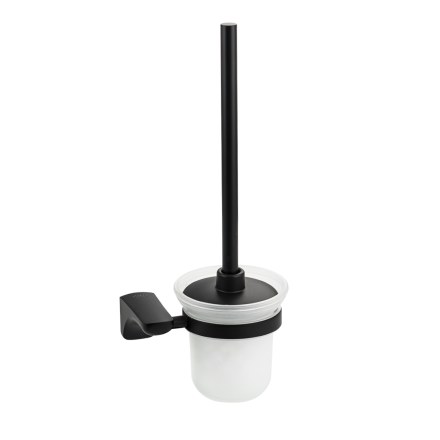 Ёрш для унитаза стеклянный чёрного цвета TITAN 76162