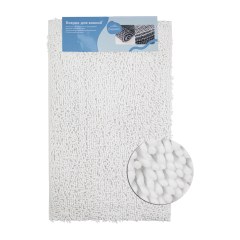 Коврик в ванную Moss БЕЛЫЙ 50 х 80 см 100% хлопок САНАКС 00409