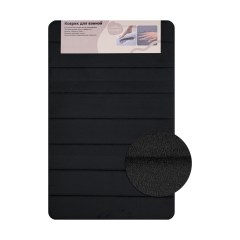 Коврик в ванную ПАМЯТЬ с эффектом восстановления черный 50 х 80 см САНАКС 00435