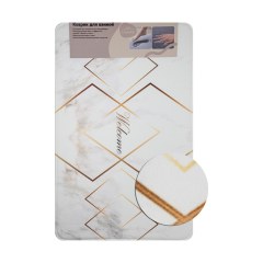 Коврик в ванную ПАМЯТЬ – эффект восстановления ромбы 50 х 80 см САНАКС 00442