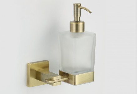 Дозатор для жидкого мыла с настенным держателем Savol S-06531C