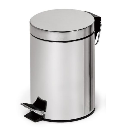 ВЕДРО С ПЕДАЛЬЮ 10Л ХРОМ CASPIAN 90024