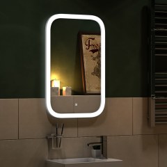 Зеркало 400 х 700 мм сенсорное с внутренней LED подсветкой 45240