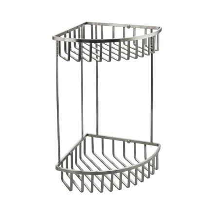 Полочка угловая плоские прутья матовая САНАКС 75054