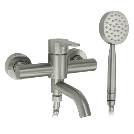 Смеситель в ванную ПОВОРОТНЫЙ излив из нержавеющей стали MAGNUS 9184