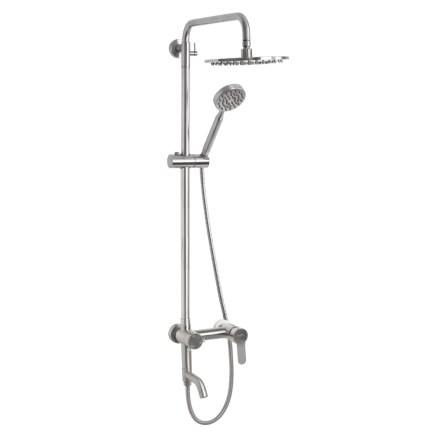 Cтойка душевая  БОКОВАЯ из нержавеющей стали сатин МАГНУС 9237