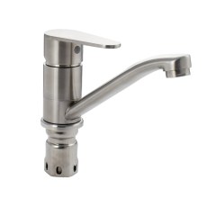 Смеситель кухонный из нержавеющей стали сатин  MAGNUS 9244