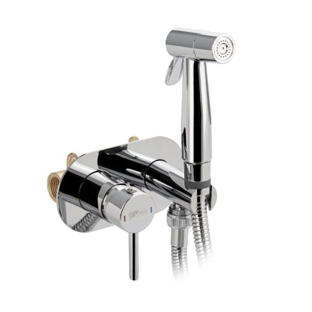 Смеситель с гигиеническим душем встраеваемый ХРОМ GFmark 2062