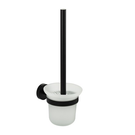 Ёрш для унитаза из нержавеющей стали ЧЁРНЫЙ GFmark 82162