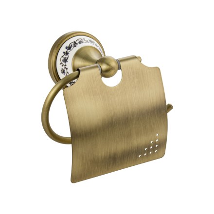 Держатель туалетной бумаги с экраном БРОНЗА  BRIMIX 94003