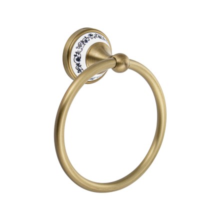 Держатель полотенца кольцо БРОНЗА BRIMIX 94147