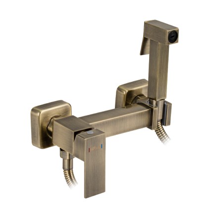 Смеситель с  гигиенической лейкой БРОНЗА GFmark 20486