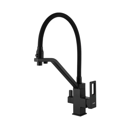 Смеситель для кухни под фильтр Gappo G4317-6 Черный