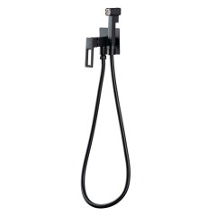 Гигиенический встраиваемый смеситель Gappo G7217-16 (черный)