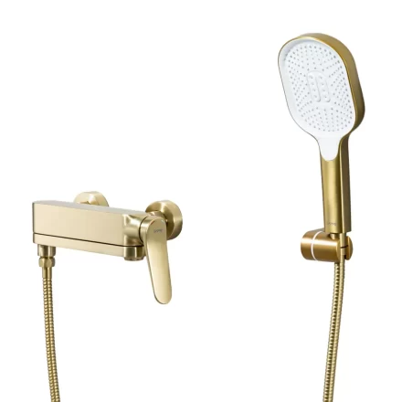 Смеситель для ванны золотой сатин Gappo G3210-3