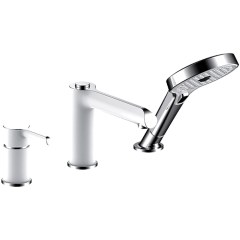 Смеситель на борт ванны Gappo G1103-8 (белый)