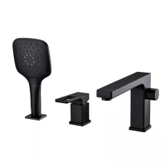 Смеситель на борт ванны Gappo G1117-6 черный