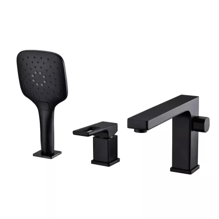 Смеситель на борт ванны Gappo G1117-6 черный