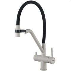 Смеситель для кухни с магнитом Gappo G4398-81 (белый камень)