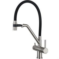 Смеситель для кухни с фильтром Gappo G4398-85 (сатин)