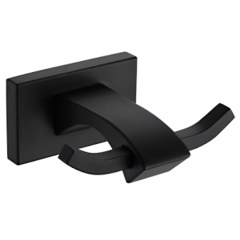 Крючок в ванную двойной черный Gappo G0705-26