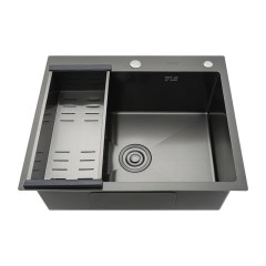 Мойка для кухни 60x50x21,5 см графит Gappo GS6050-6