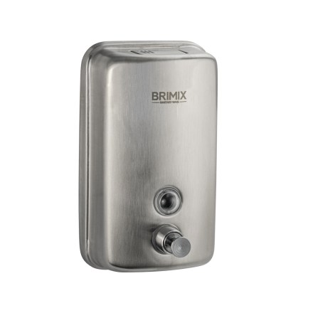 Дозатор для мыла 800 мл нерж. САТИН BRIMIX 61408