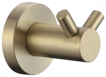 Крючок двойной S5654C матовое золото