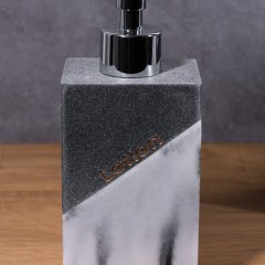 Дозатор для жидкого мыла DUBLIN мрамор серый 90068