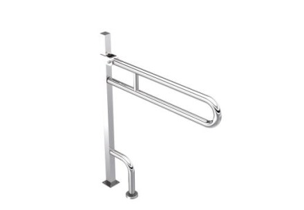 Поручень двойной откидной с опорой в пол, Ø32 мм INH-D905-886-U