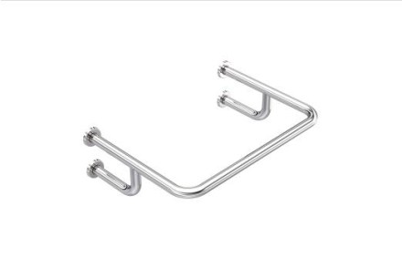 Поручень для раковины настенный, 720×520 мм, Ø32 мм, AISI 304, GRIT 600