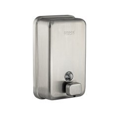 Дозатор для жидкого мыла 1000 мл из нержавеющей стали САТИН BRIMIX 616K