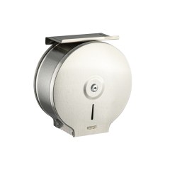 Диспенсер для туалетной бумаги  С ПОЛКОЙ САТИН BRIMIX  903-S