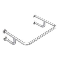 Поручень для раковины настенный, 750×550 мм, Ø32 мм, AISI 304, GRIT 600