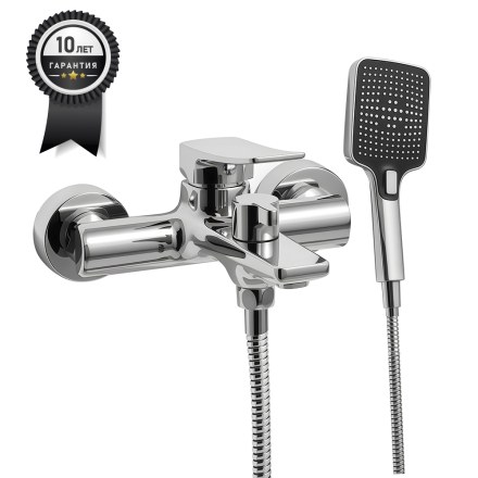 Смеситель для ванныв серия “Наполи” ХРОМ FLOURE F1820C