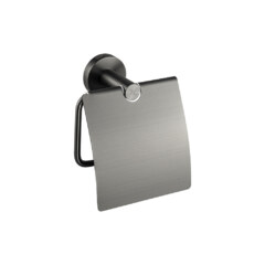 Держатель туалетной бумаги с экраном оружейная сталь GFmark 78003